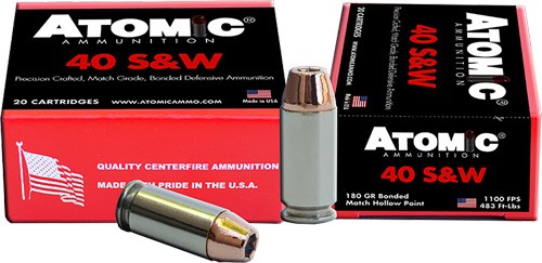 10BX/CS ATOMIC 40 S&W 180GR BONDED JHP (20 Round Box)