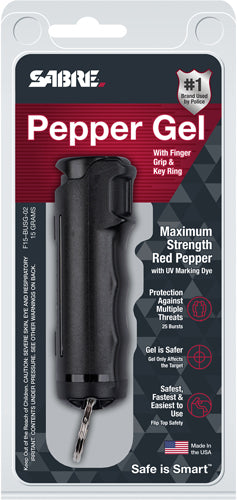 Sabre Ruger Red Pepper Gel - Spray Flip Top Black 15gr