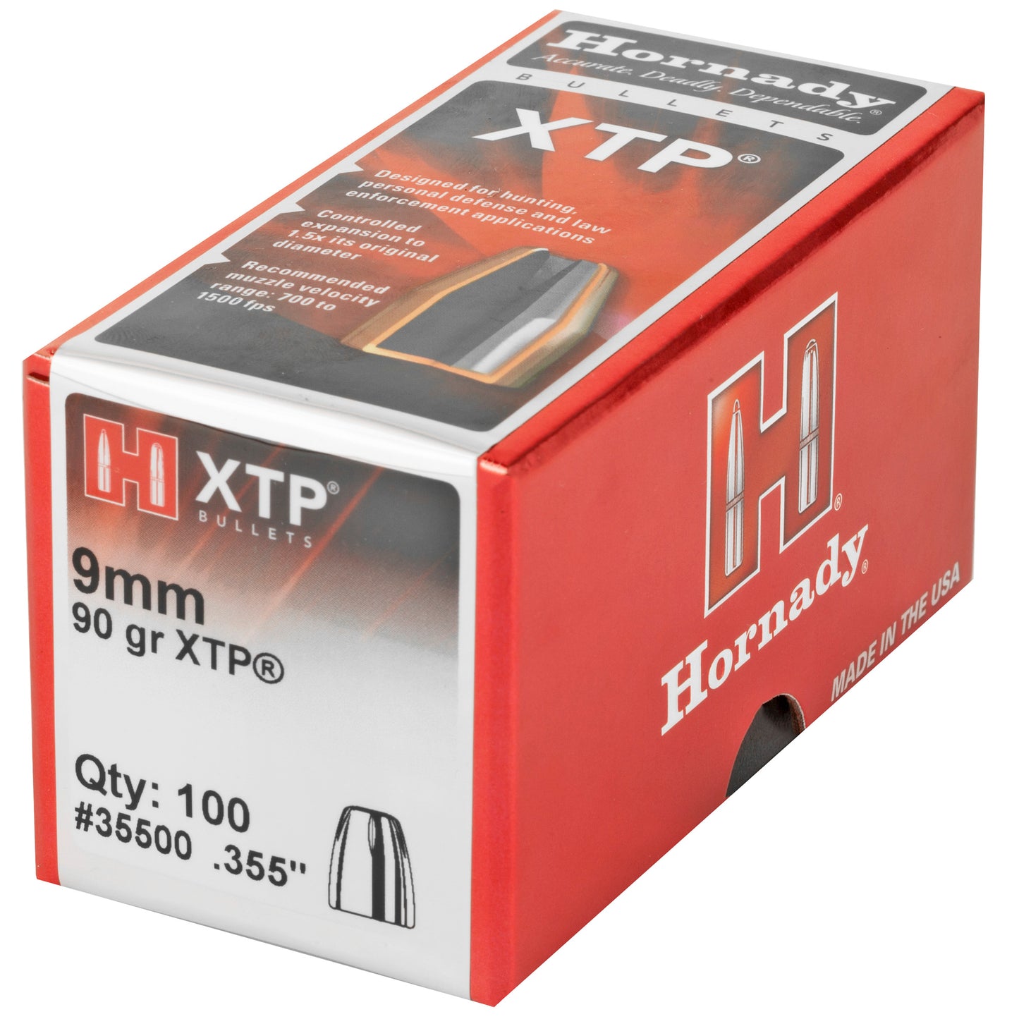 Hrndy Xtp 9mm .355 90gr 100ct